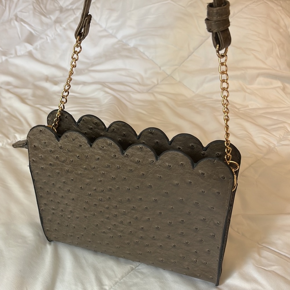 Scalloped crossbody bag